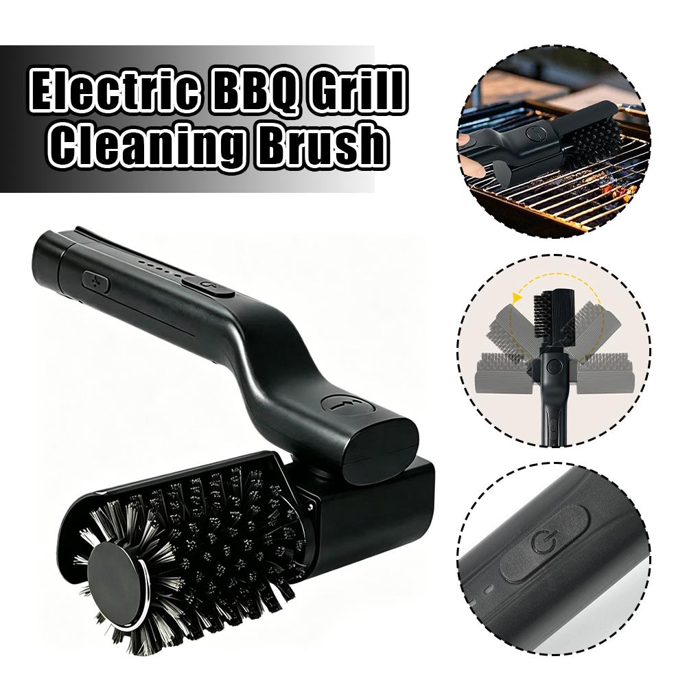 Outdoor Power Grill - Elektrische Grillreinigungsbürste Kabellos Wiederaufladbar Rotierender Bürstenkopf