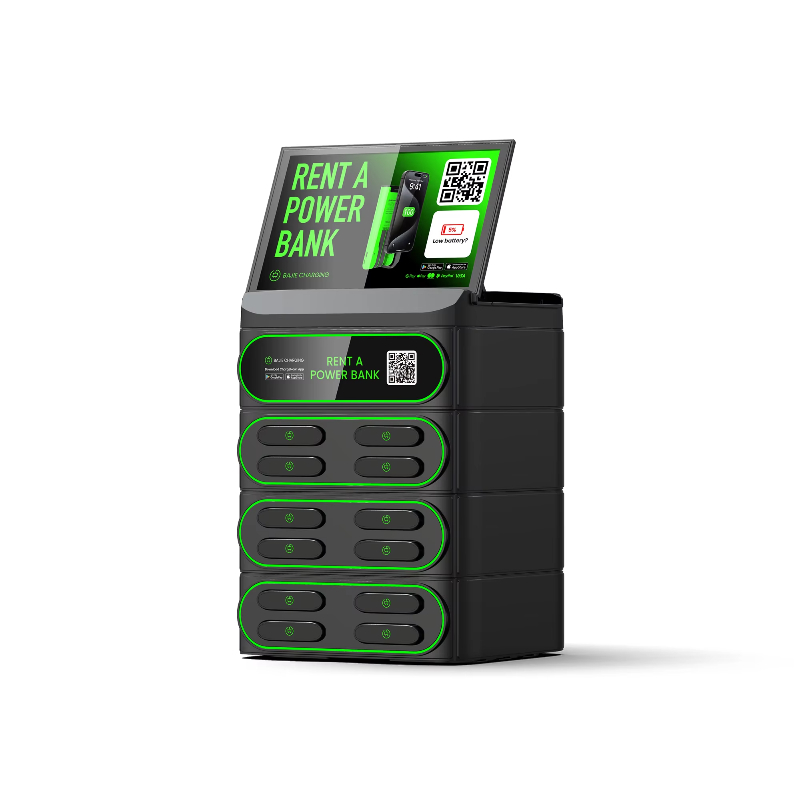 Outdoor Power Usa - Tragbares 4G-Smart-Powerbank-Ladegerät mit 12 Steckplätzen, Miet-Powerbank-Kiosk