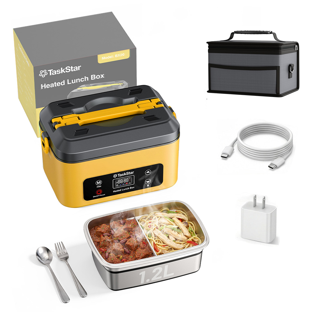 Outdoor Power Usa - TaskStar Elektrische Lunchbox 1,2L Kabelloser Speisenwärmer
