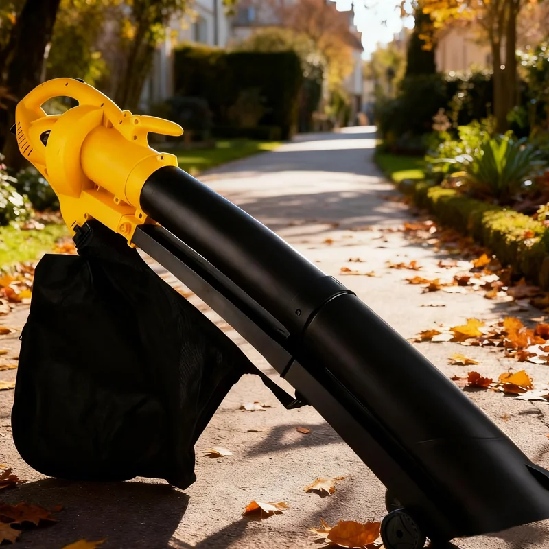 Outdoor Power Usa - Elektrischer Hochleistungs-Laubbläser, Vakuum-2-in-1-Gartenreinigungsmaschine, Laubsammler für den