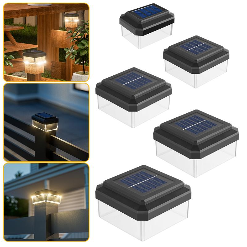 Outdoor Power Post - Solar-LED-Pfostenkappenleuchte für Außenzaun IP65 Wasserdicht für