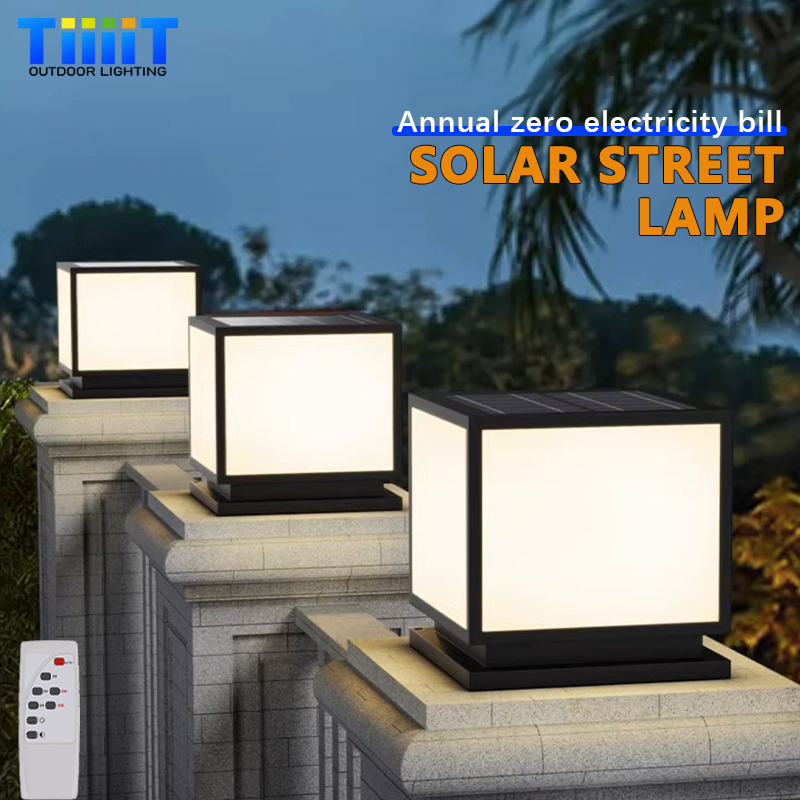 Outdoor Power Post - LED-Solar-Säulenleuchte für den Außenbereich, wasserdichte Solarlampe