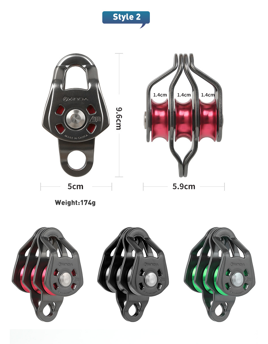 1 Set Outdoor-Dreifach-Seilzug – Outdoor Power Block Bewertung und Preis