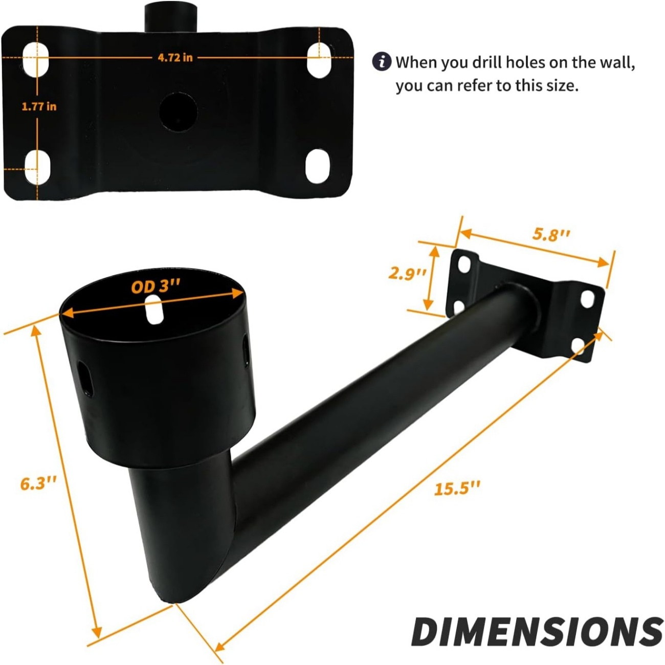 90-Grad-Wandhalterung, wasserd – Outdoor Power Post Bewertung und Preis