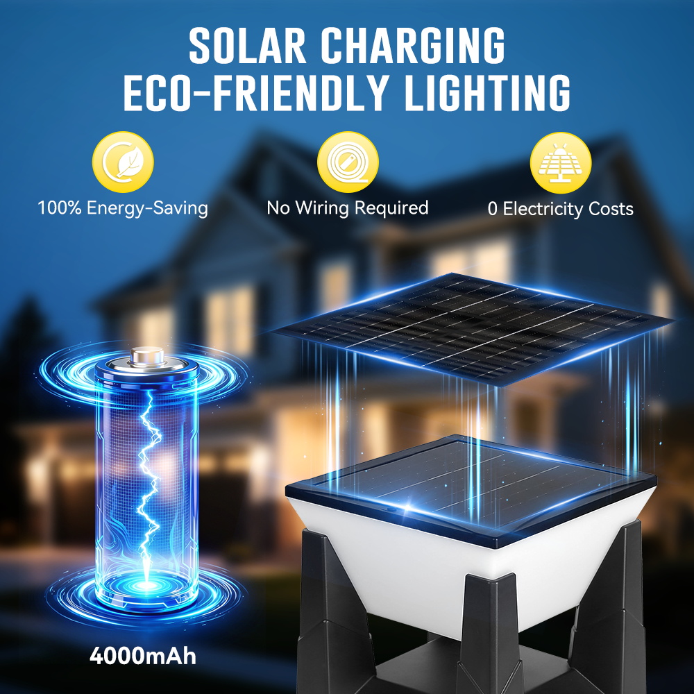 3-Farbige Solar-Pfostenleuchte – Outdoor Power Post Bewertung und Preis