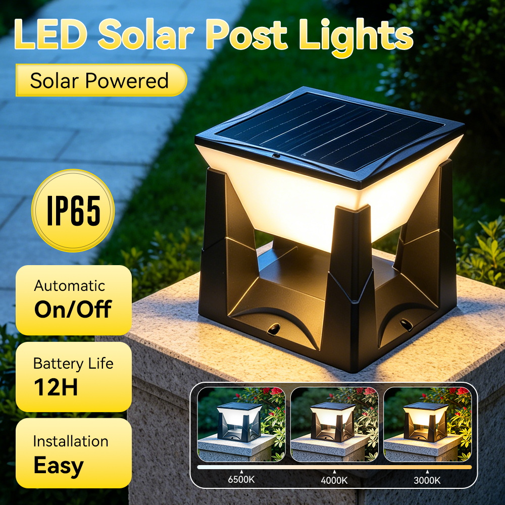3-Farbige Solar-Pfostenleuchte – Outdoor Power Post Bewertung und Preis