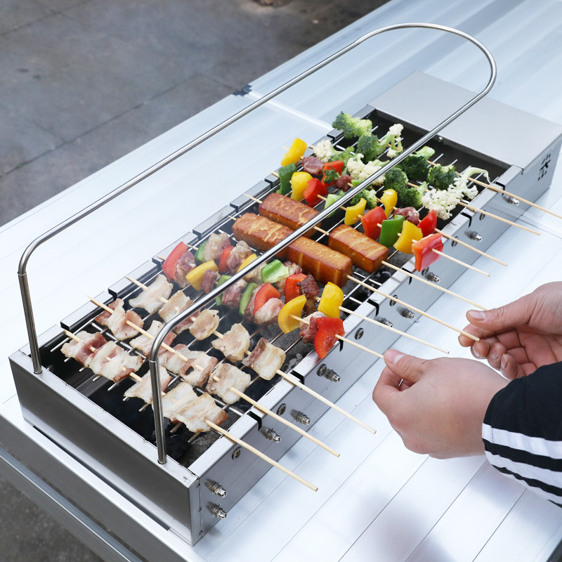 Tragbarer Automatischer Rotier – Outdoor Power Grill Bewertung und Preis