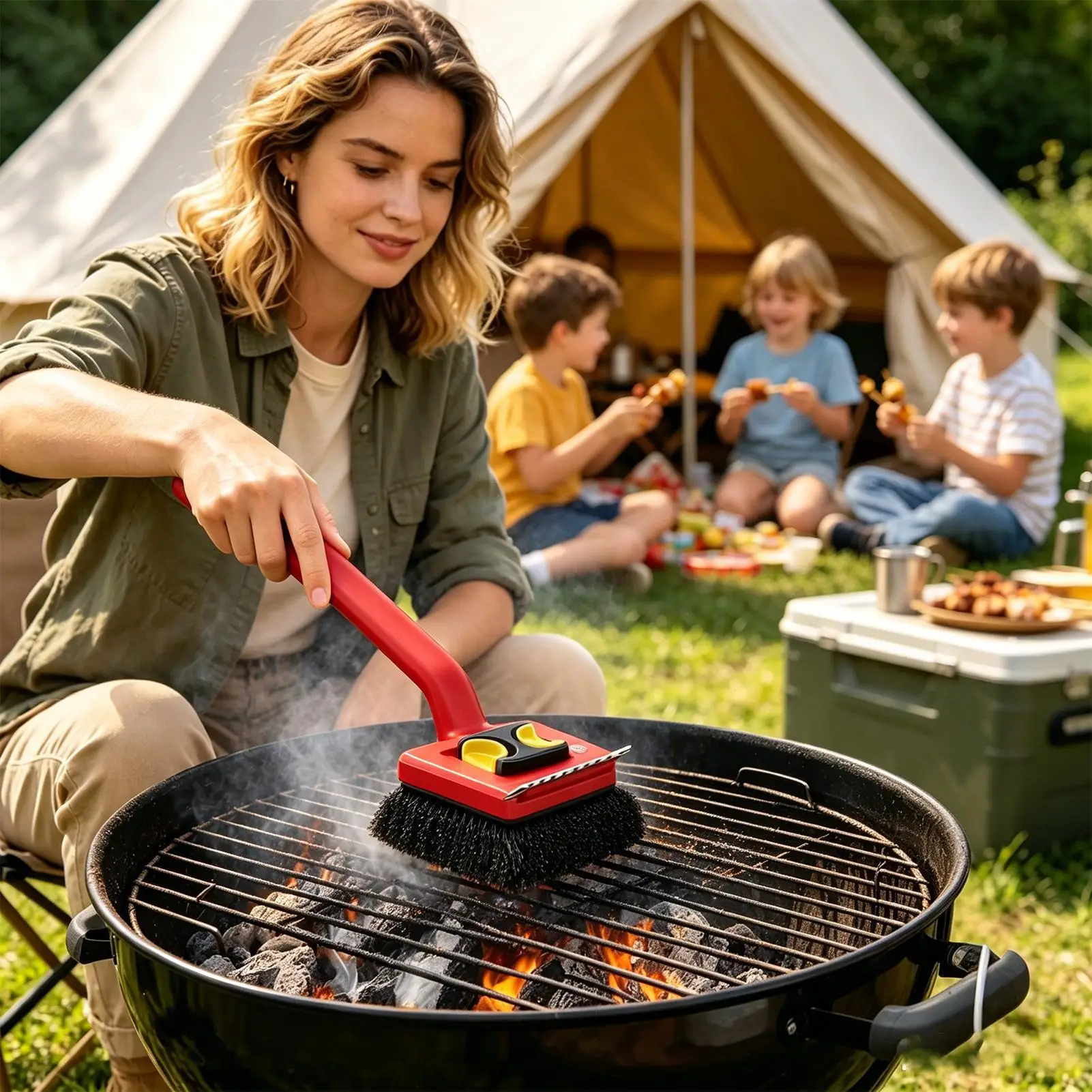 Elektrische Grillbürste mit la – Outdoor Power Grill Bewertung und Preis