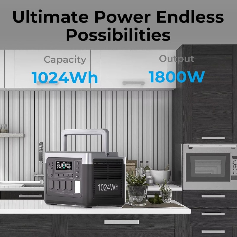 EU USA Lager 1800W 1024Wh Leis – Outdoor Power Usa Bewertung und Preis