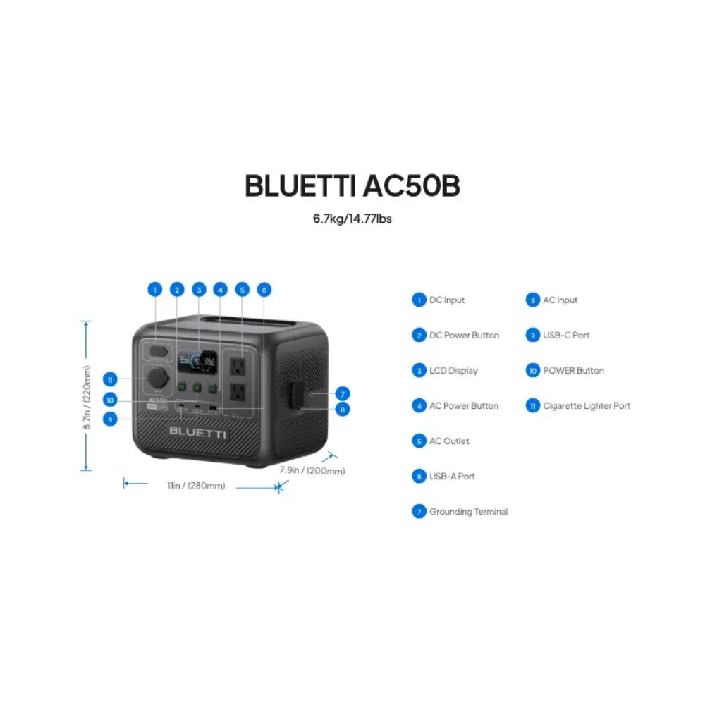 BLUETTI AC50B Tragbare Powerst – Outdoor Power Usa Bewertung und Preis