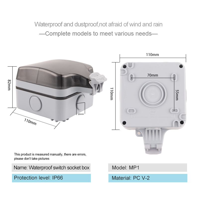 IP66 Outdoor Wetterfeste 16A G – Power Switch Outdoor Bewertung und Preis