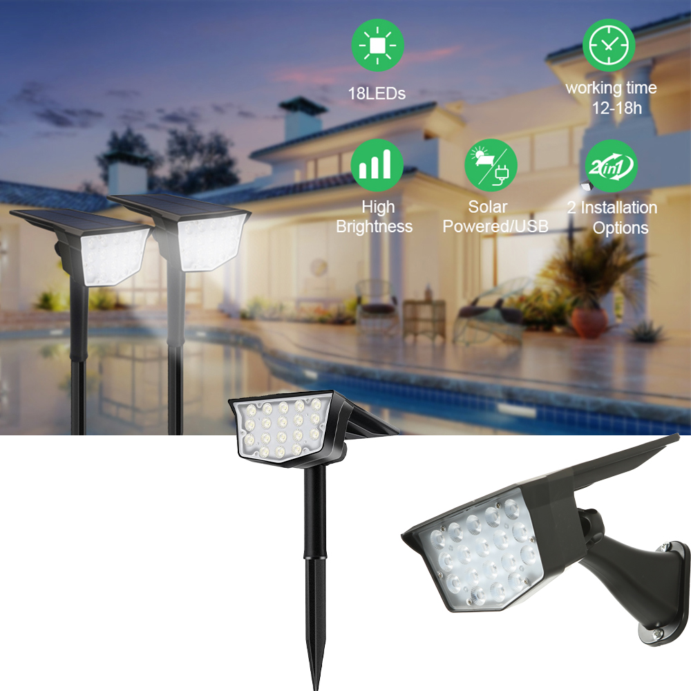 2 Stück Solar-Außenstrahler 70 – Power Switch Outdoor Bewertung und Preis